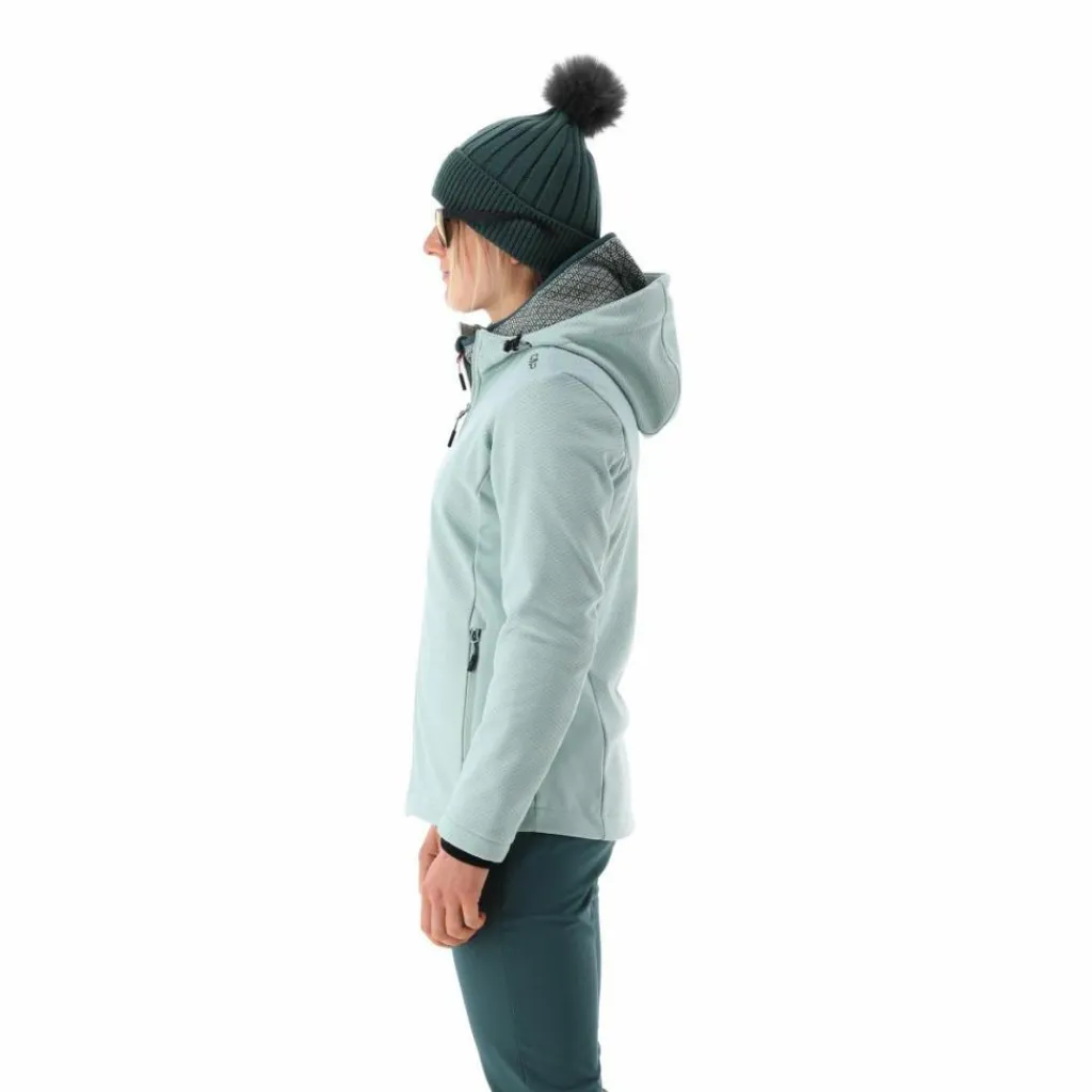 Damen-Softshelljacke mit Kapuze mit Wabenstruktur>CMP Hot