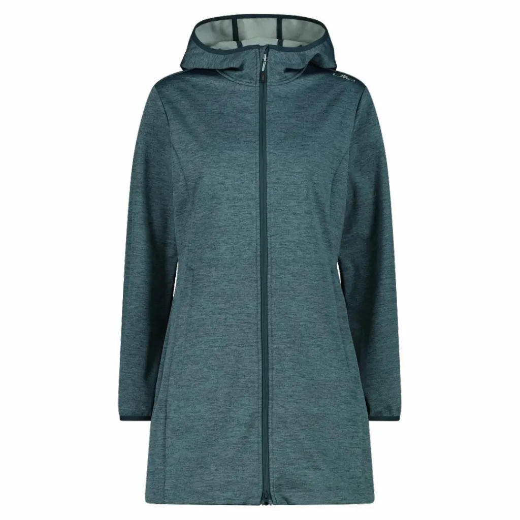Damen-Softshell-Parka mit melierter Kapuze>CMP Sale
