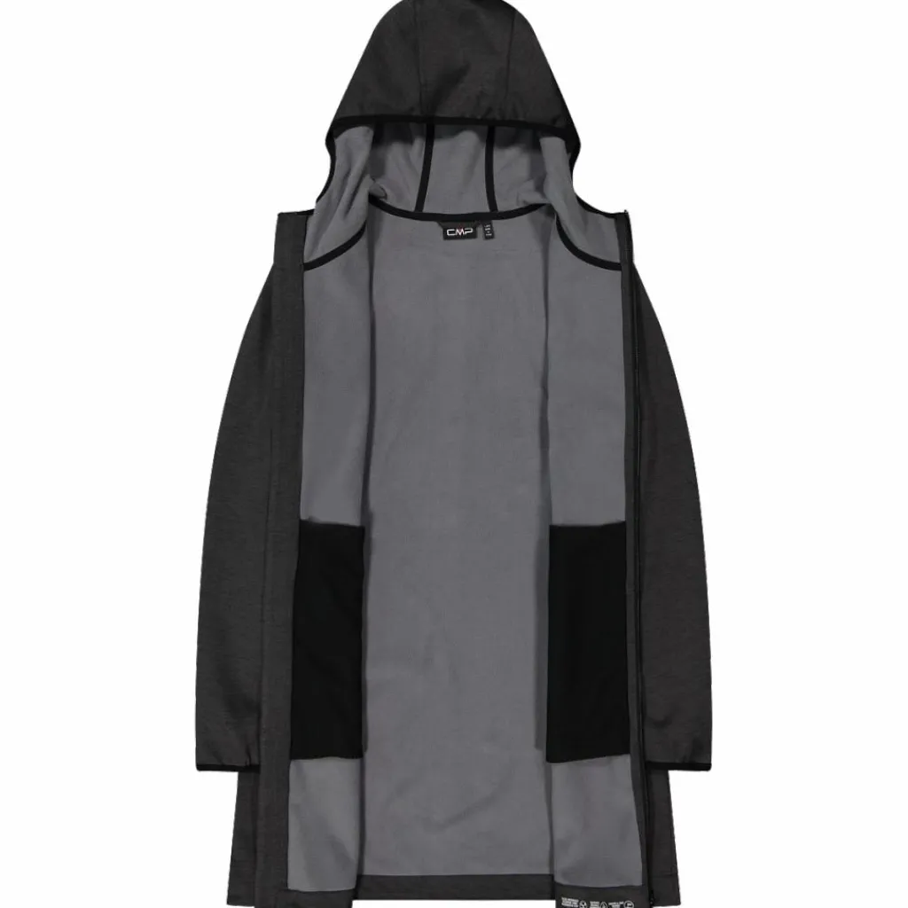 Damen-Softshell-Parka mit melierter Kapuze>CMP Sale