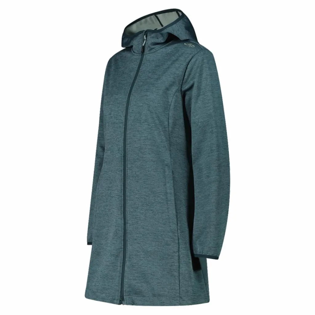 Damen-Softshell-Parka mit melierter Kapuze>CMP Sale
