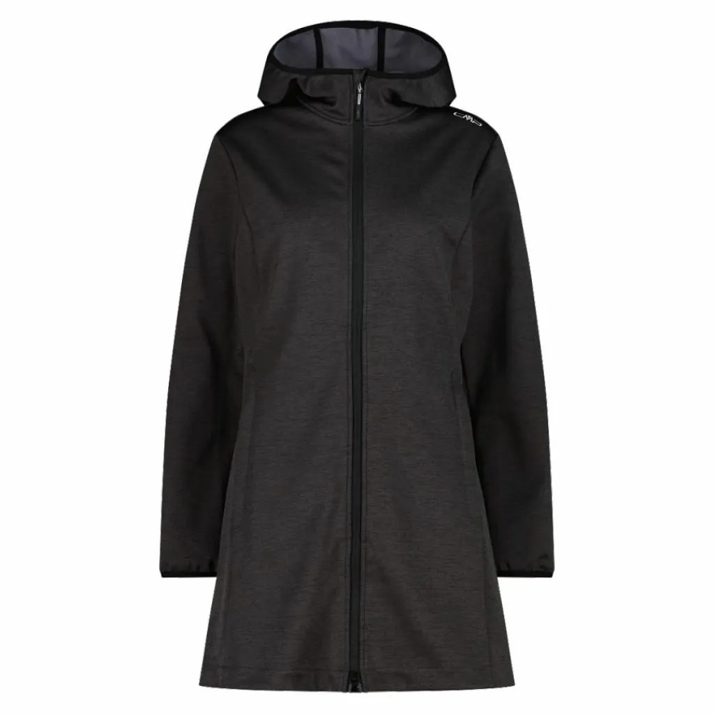 Damen-Softshell-Parka mit melierter Kapuze>CMP Sale