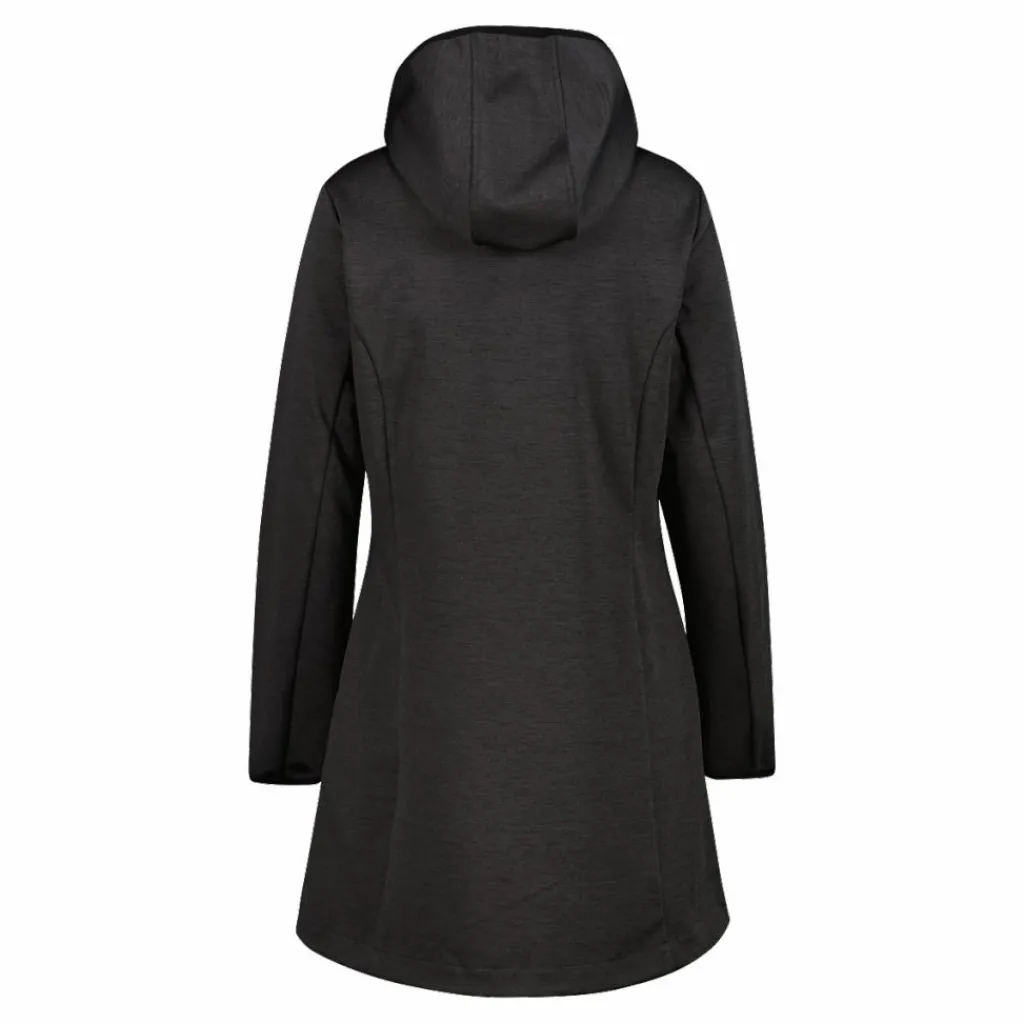 Damen-Softshell-Parka mit melierter Kapuze>CMP Sale