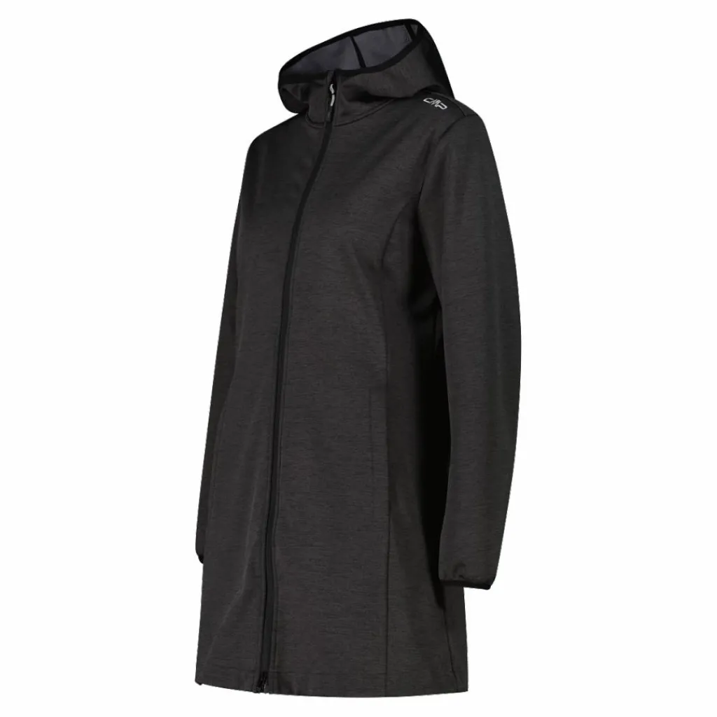 Damen-Softshell-Parka mit melierter Kapuze>CMP Sale