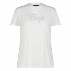 Damen-Stretch-Baumwoll-T-Shirt mit Logo><noscript><img width=