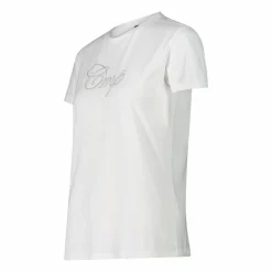 Damen-Stretch-Baumwoll-T-Shirt mit Logo><noscript><img width=