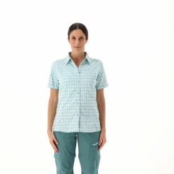 Damen-Stretch-Shirt mit kurzen Ärmeln><noscript><img width=