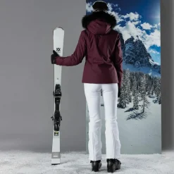Damen-Stretch-Skihose ohne Wattierung mit Gamaschen><noscript><img width=