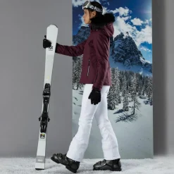 Damen-Stretch-Skihose ohne Wattierung mit Gamaschen><noscript><img width=