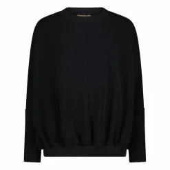 Damen-Sweatshirt aus Modal mit matt glänzendem Finish><noscript><img width=