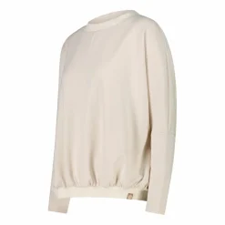 Damen-Sweatshirt aus Modal mit matt glänzendem Finish><noscript><img width=