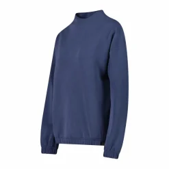 Damen-Sweatshirt aus Modal mit matt glänzendem Finish><noscript><img width=