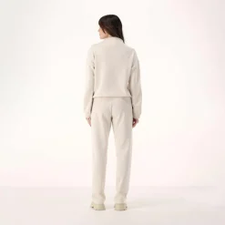 Damen-Sweatshirt aus Modal mit matt glänzendem Finish><noscript><img width=