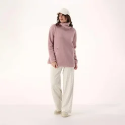 Damen-Sweatshirt aus Teddyfleece><noscript><img width=