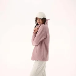 Damen-Sweatshirt aus Teddyfleece><noscript><img width=