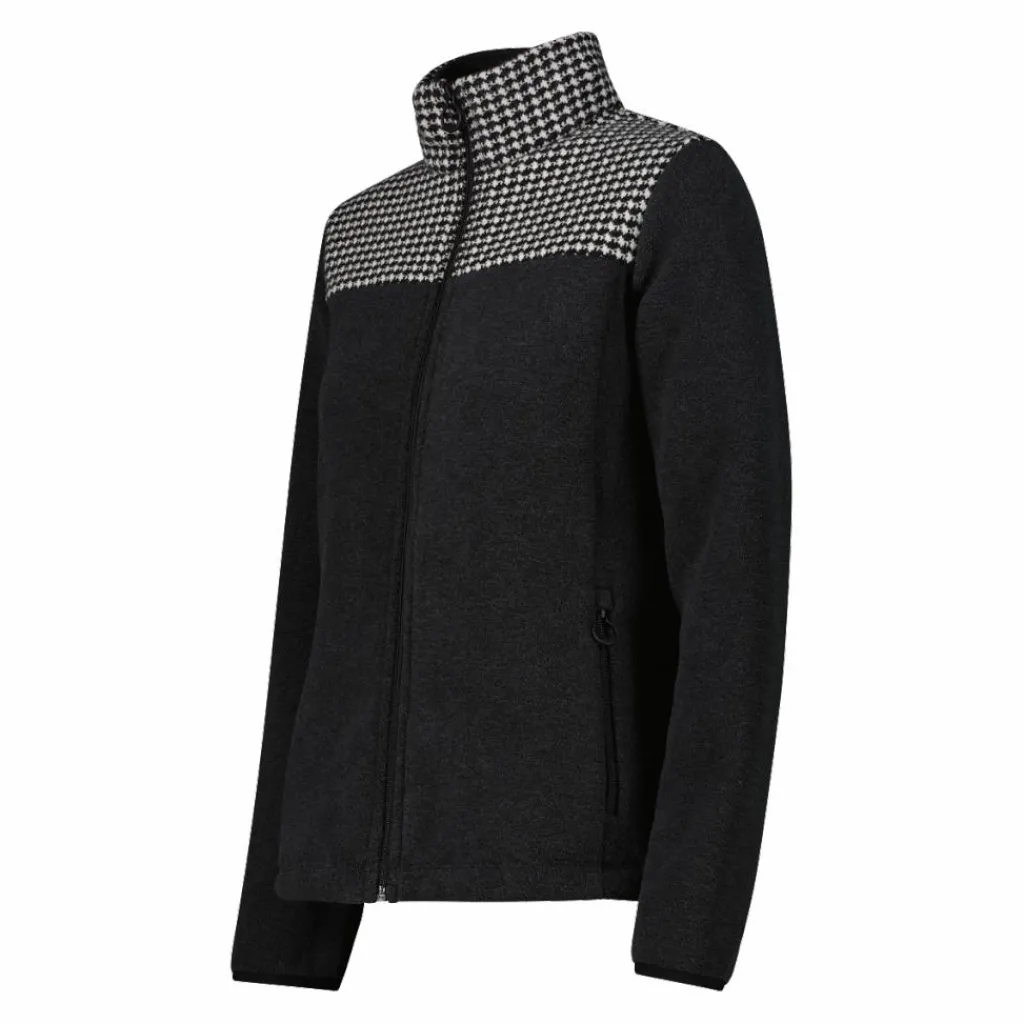 Damen-Sweatshirt mit Hahnentritt-Print>CMP