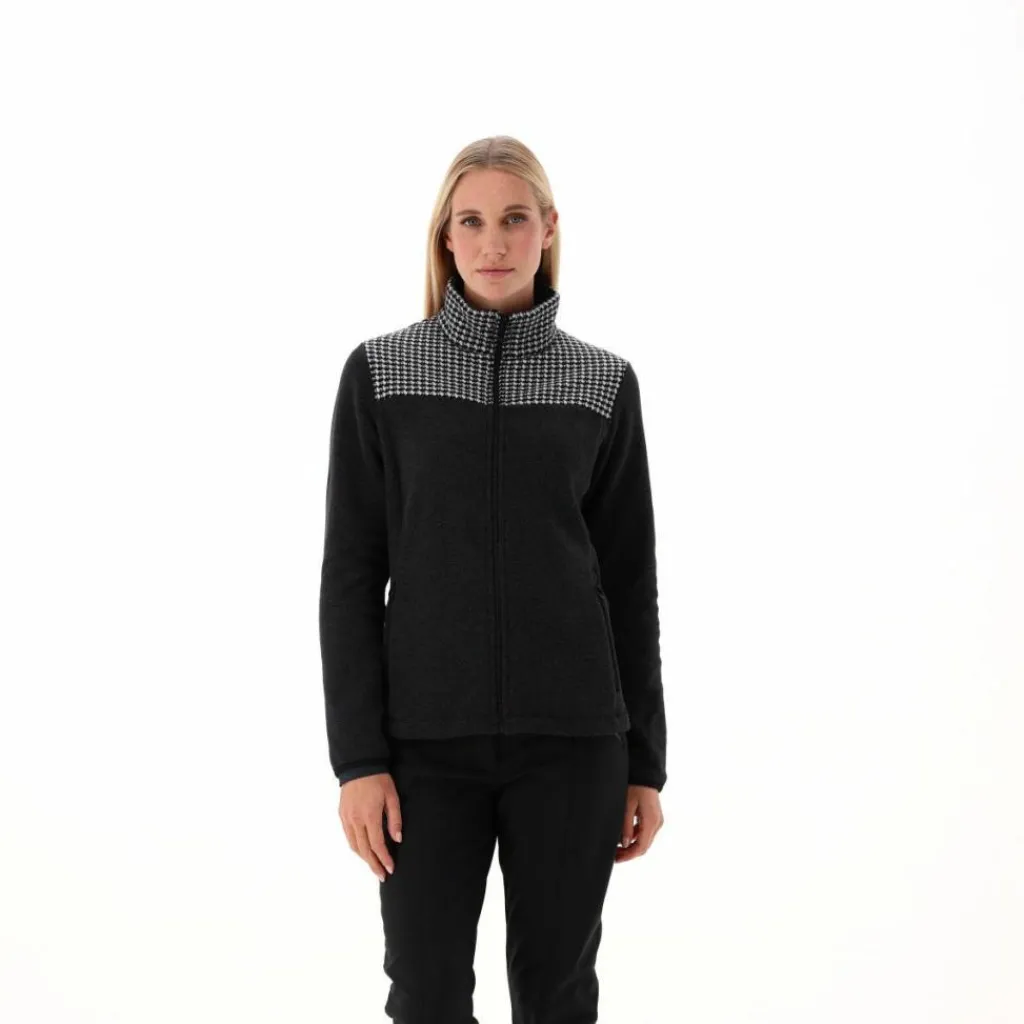 Damen-Sweatshirt mit Hahnentritt-Print>CMP