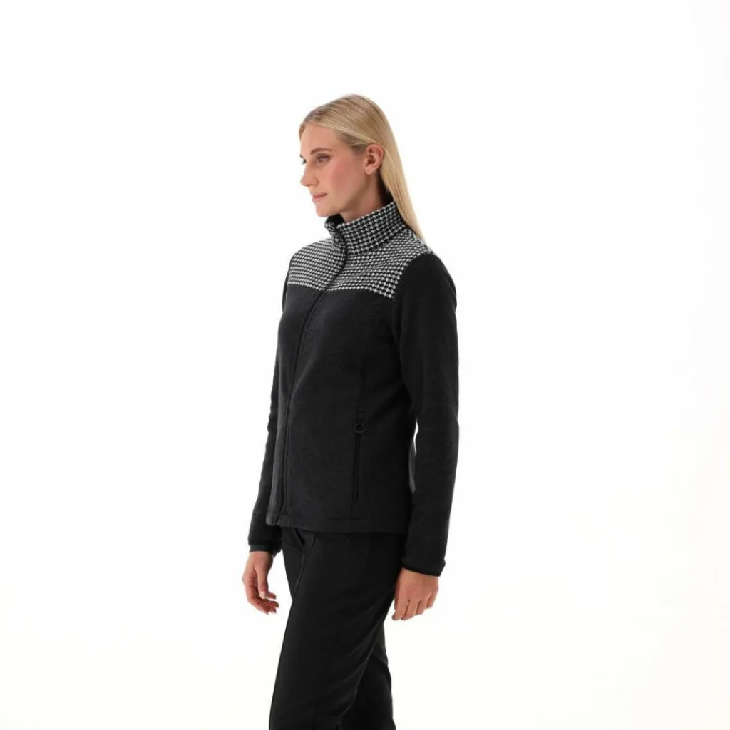 Damen-Sweatshirt mit Hahnentritt-Print>CMP