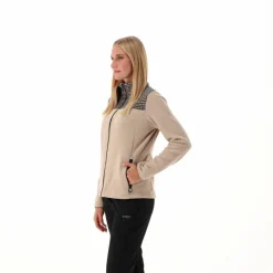 Damen-Sweatshirt mit Hahnentritt-Print><noscript><img width=
