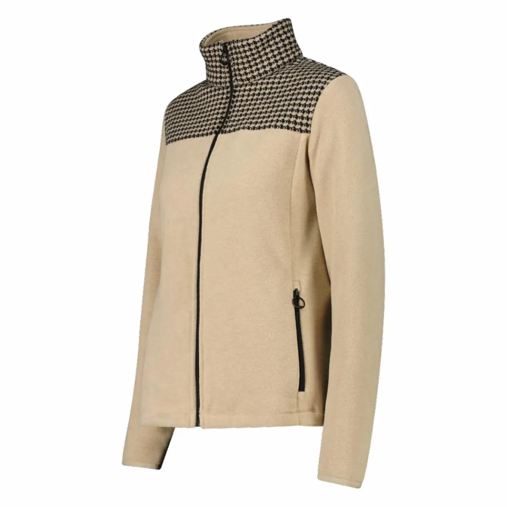 Damen-Sweatshirt mit Hahnentritt-Print>CMP