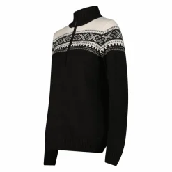 Damen-Sweatshirt mit halbem Reißverschluss in Wooltech><noscript><img width=