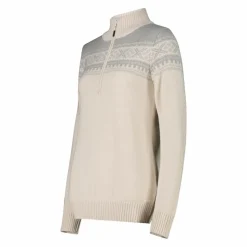 Damen-Sweatshirt mit halbem Reißverschluss in Wooltech><noscript><img width=