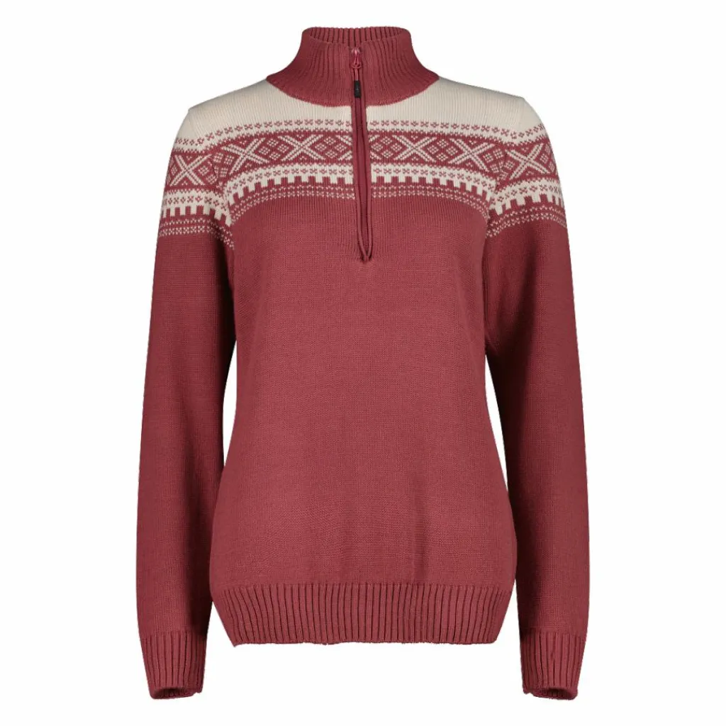 Damen-Sweatshirt mit halbem Reißverschluss in Wooltech>CMP Online