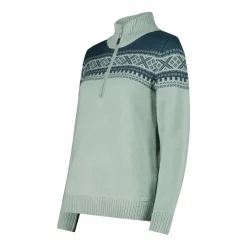 Damen-Sweatshirt mit halbem Reißverschluss in Wooltech><noscript><img width=