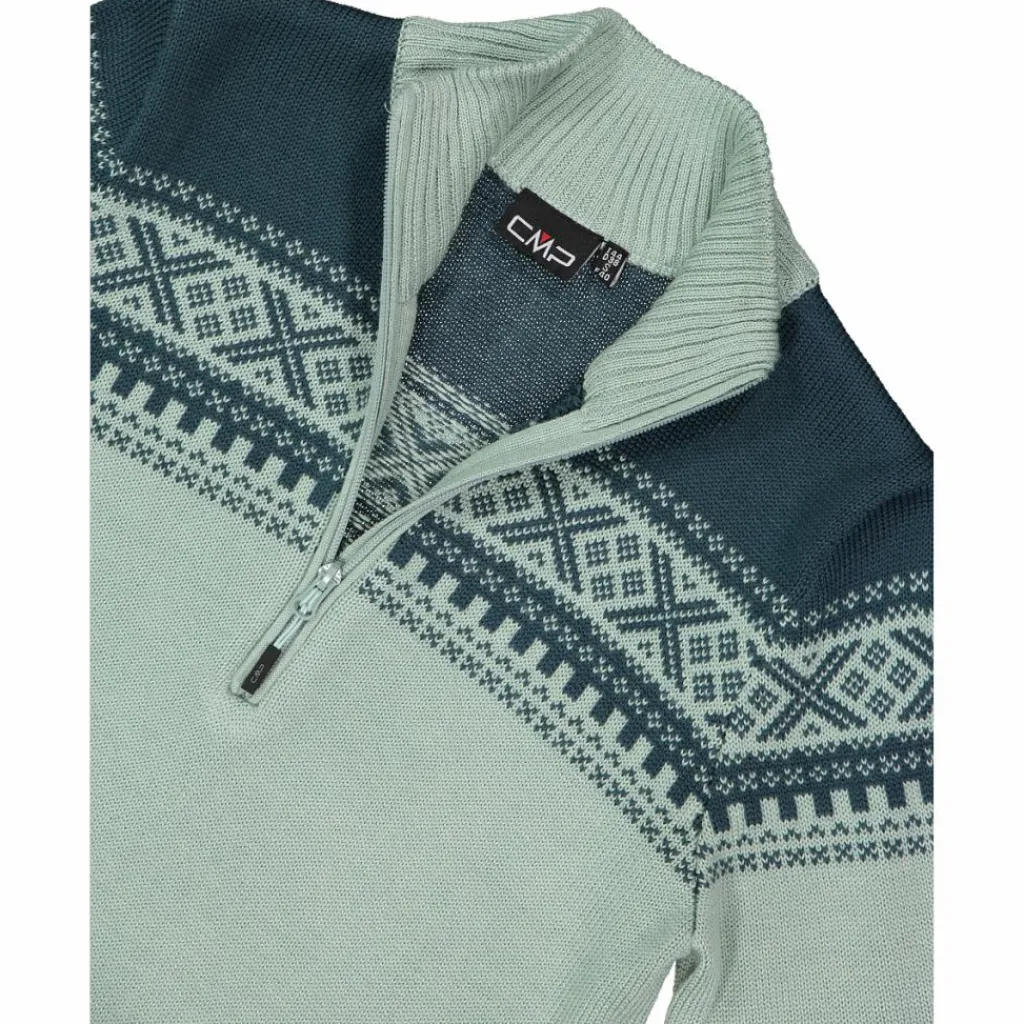 Damen-Sweatshirt mit halbem Reißverschluss in Wooltech>CMP Online