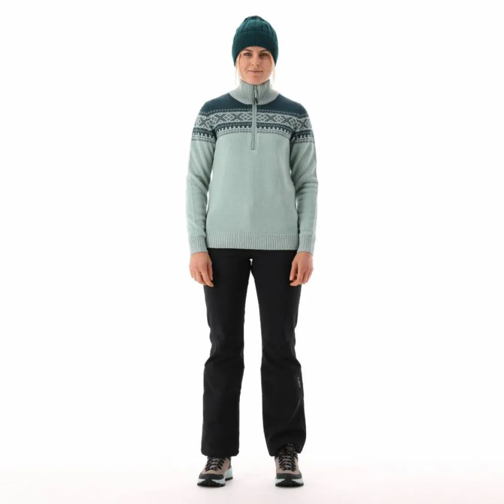 Damen-Sweatshirt mit halbem Reißverschluss in Wooltech>CMP Online