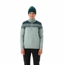 Damen-Sweatshirt mit halbem Reißverschluss in Wooltech><noscript><img width=
