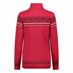 Damen-Sweatshirt mit halbem Reißverschluss in Wooltech>CMP Clearance