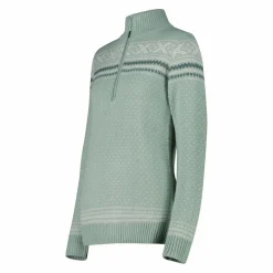 Damen-Sweatshirt mit halbem Reißverschluss in Wooltech><noscript><img width=