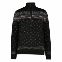 Damen-Sweatshirt mit halbem Reißverschluss in Wooltech><noscript><img width=