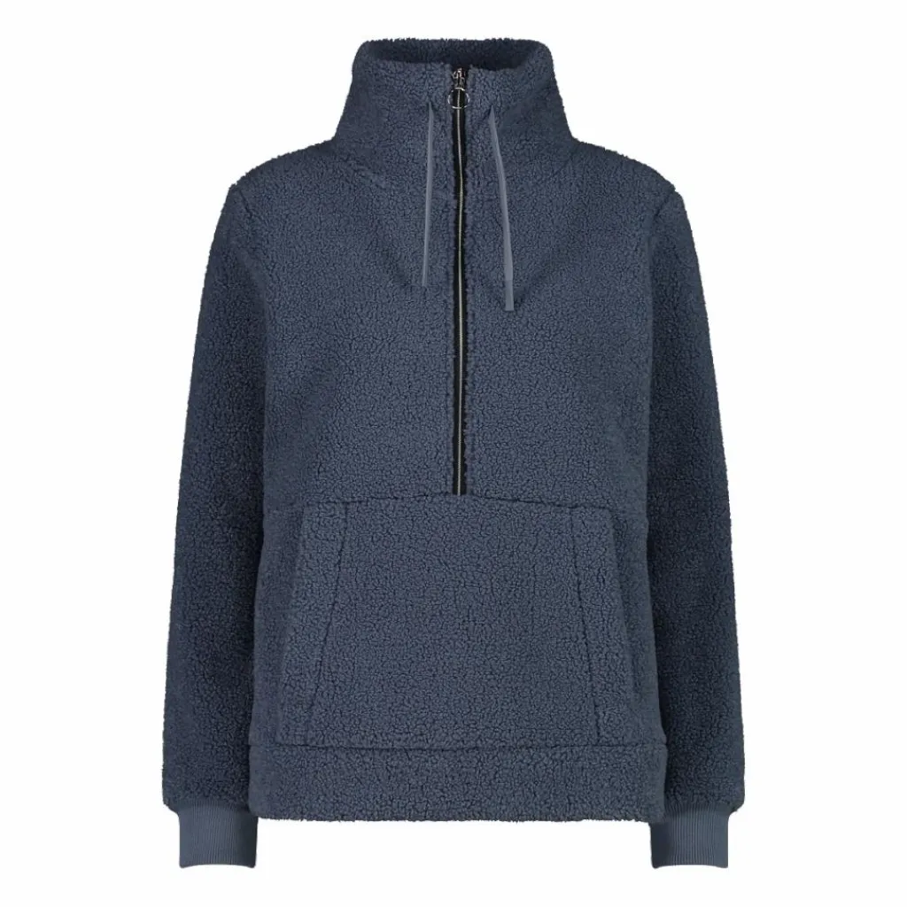 Damen-Sweatshirt mit Half-Zip aus High Loft>CMP Outlet