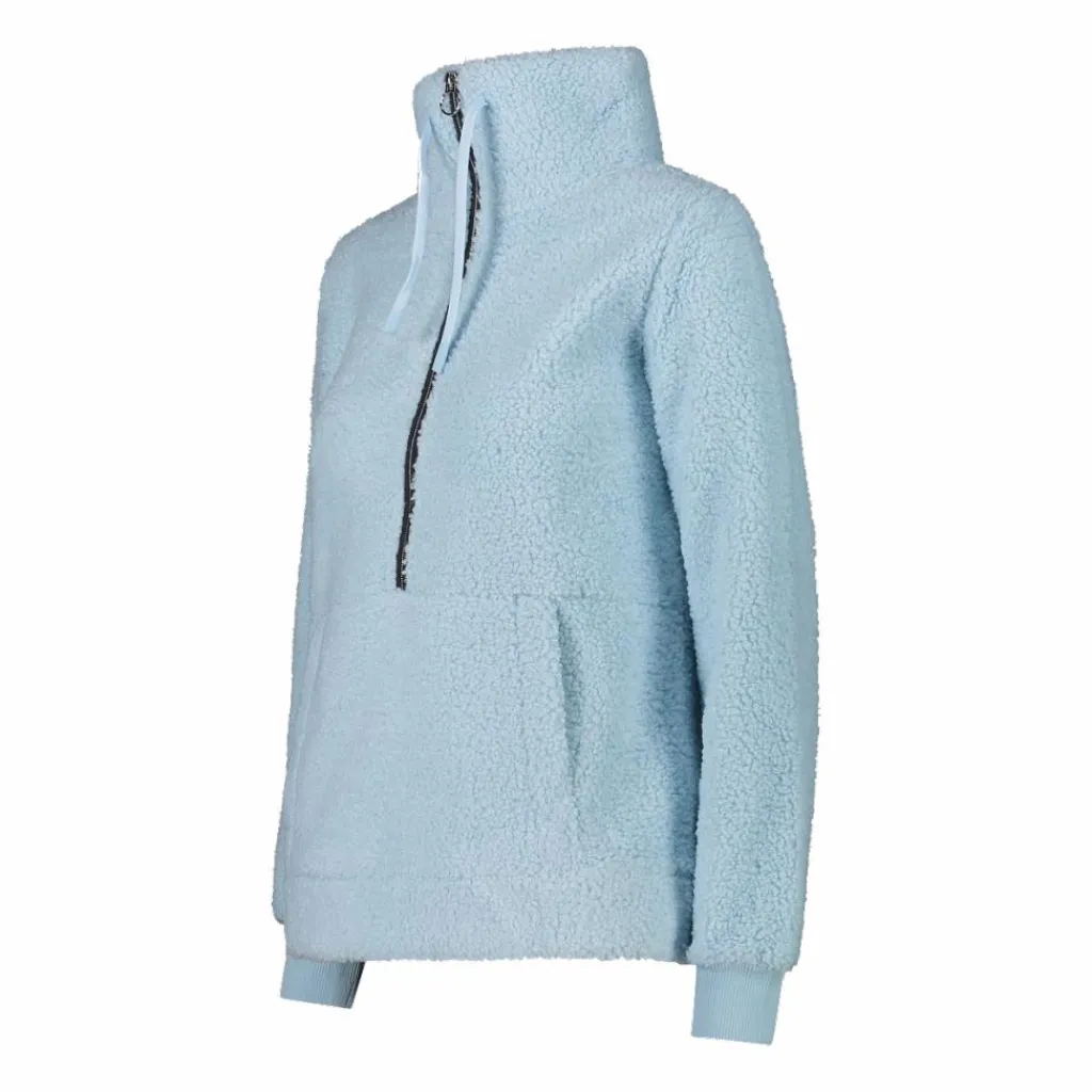 Damen-Sweatshirt mit Half-Zip aus High Loft>CMP Outlet