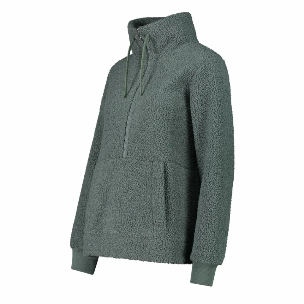 Damen-Sweatshirt mit Half-Zip aus High Loft>CMP Outlet