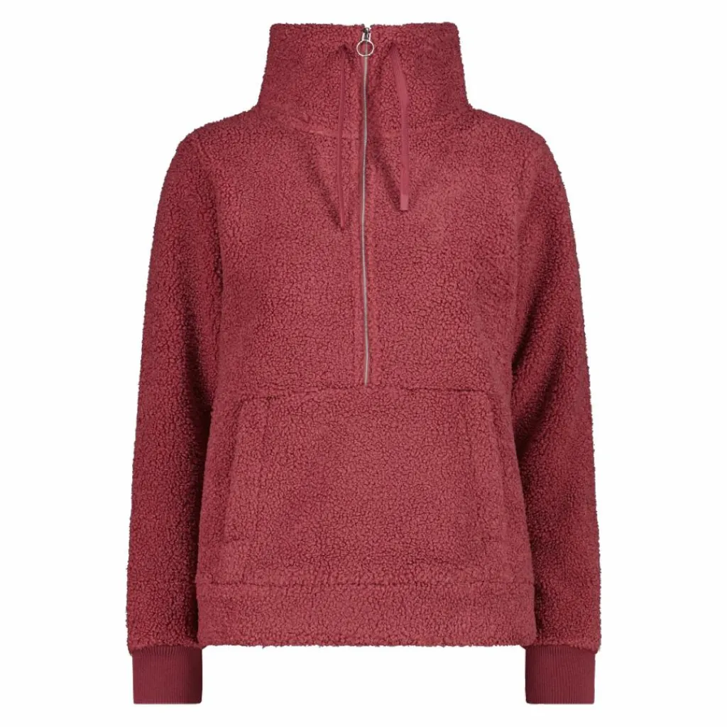 Damen-Sweatshirt mit Half-Zip aus High Loft>CMP Outlet