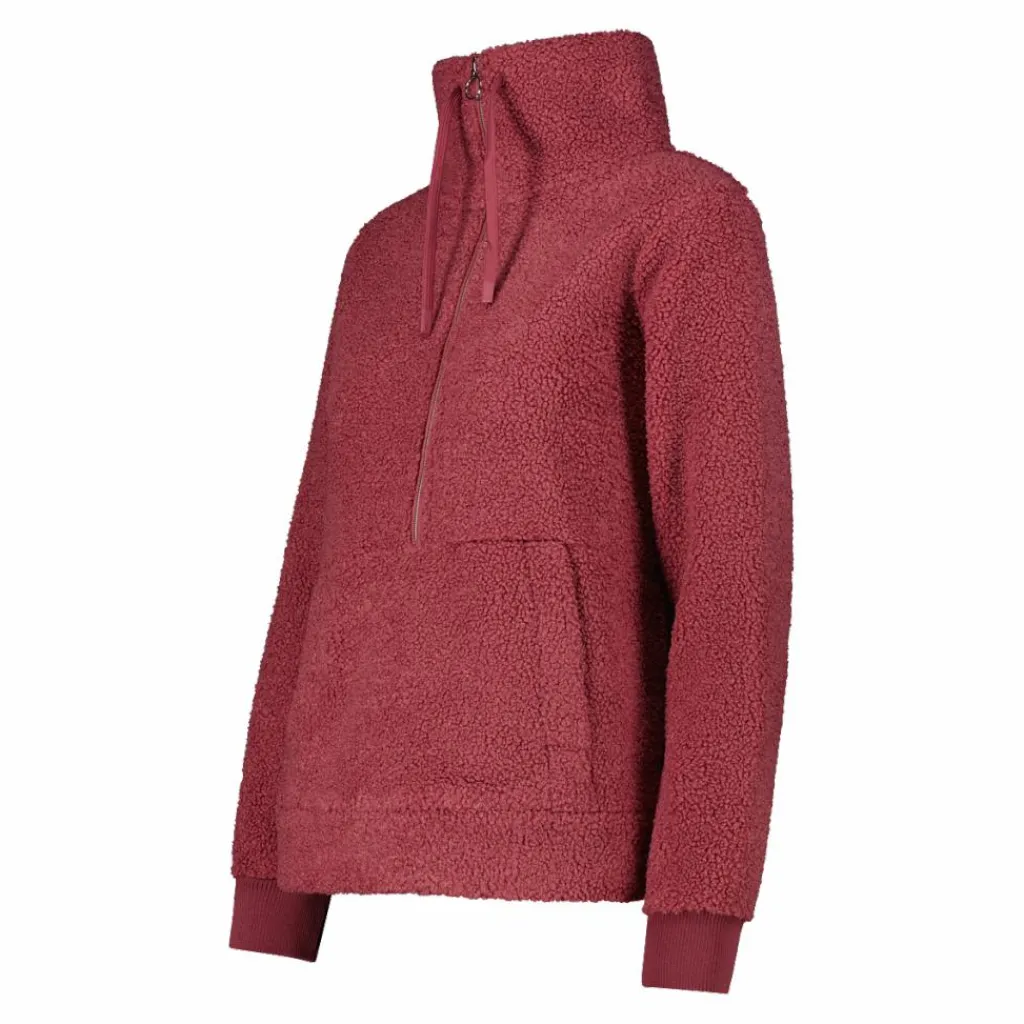 Damen-Sweatshirt mit Half-Zip aus High Loft>CMP Outlet