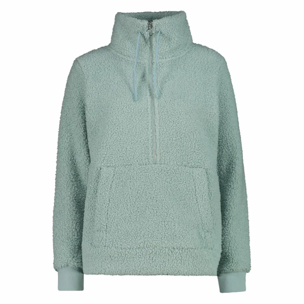 Damen-Sweatshirt mit Half-Zip aus High Loft>CMP Outlet