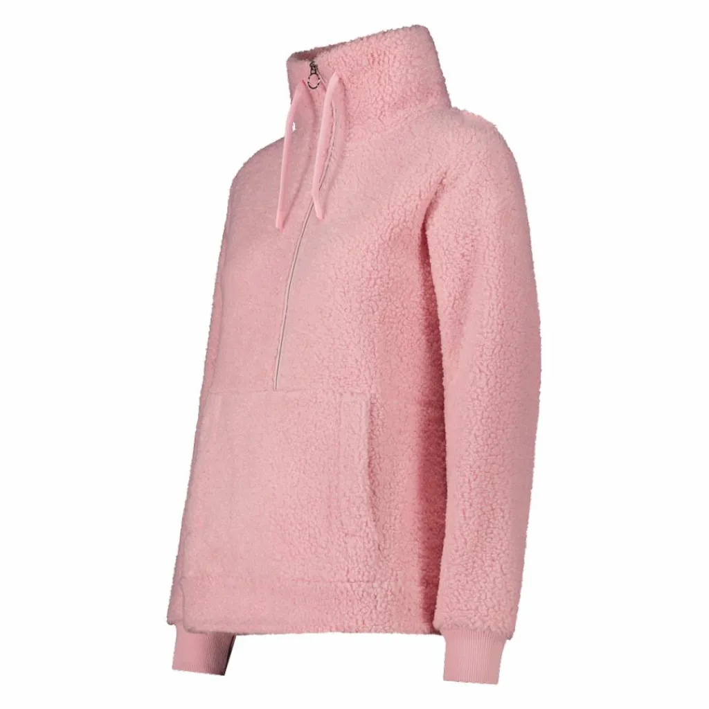 Damen-Sweatshirt mit Half-Zip aus High Loft>CMP Outlet