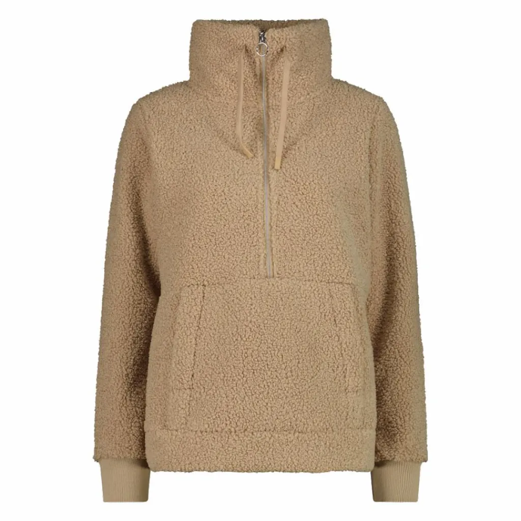 Damen-Sweatshirt mit Half-Zip aus High Loft>CMP Outlet