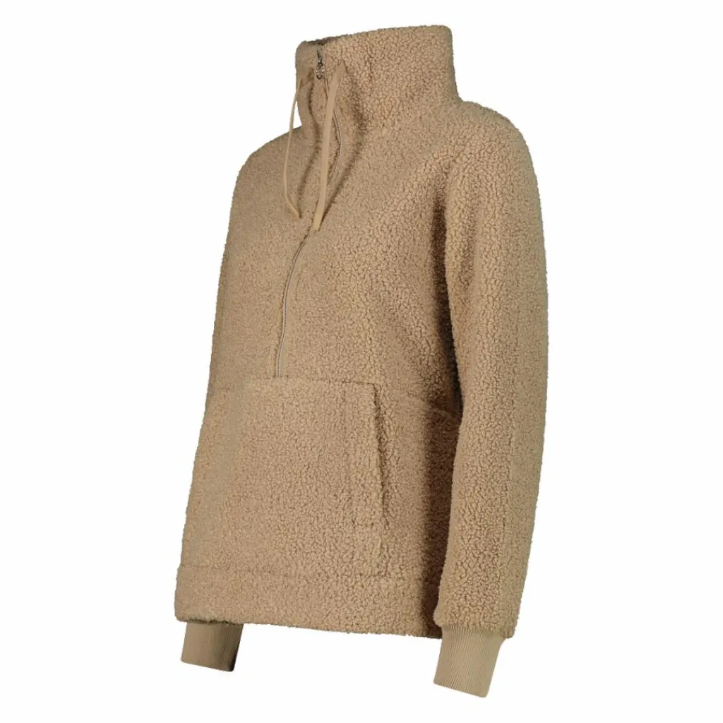 Damen-Sweatshirt mit Half-Zip aus High Loft>CMP Outlet