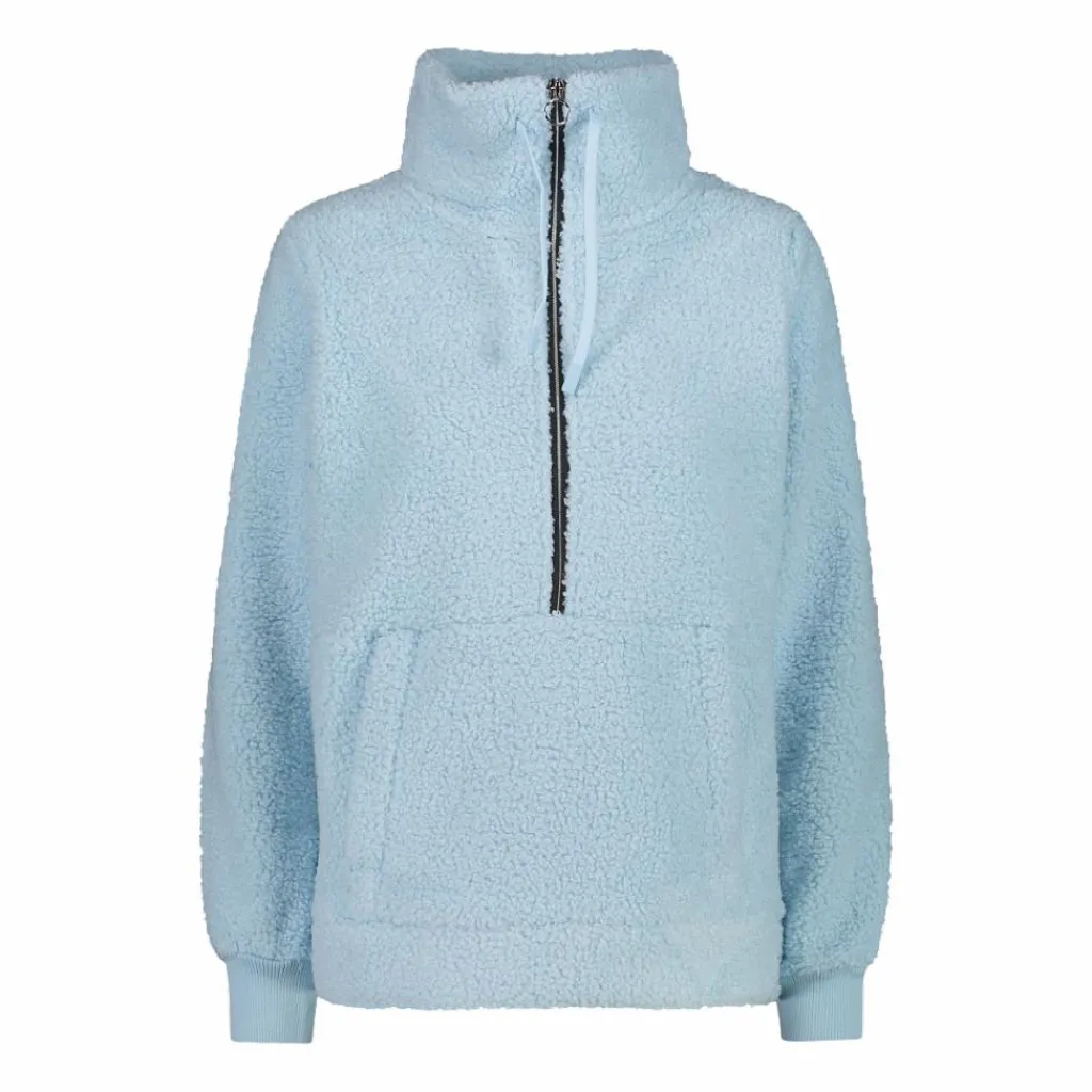 Damen-Sweatshirt mit Half-Zip aus High Loft>CMP Outlet