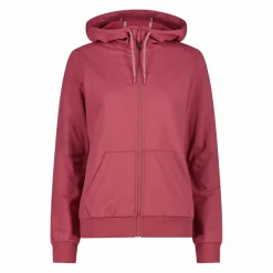 Damen-Sweatshirt mit Reißverschluss und Kapuze aus Baumwollstretch><noscript><img width=