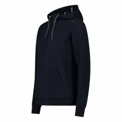 Damen-Sweatshirt mit Reißverschluss und Kapuze aus Baumwollstretch><noscript><img width=