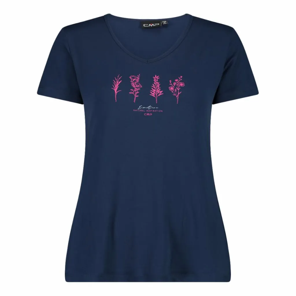 Damen-T-Shirt aus Funktionsgewebe mit Print vorne>CMP Hot