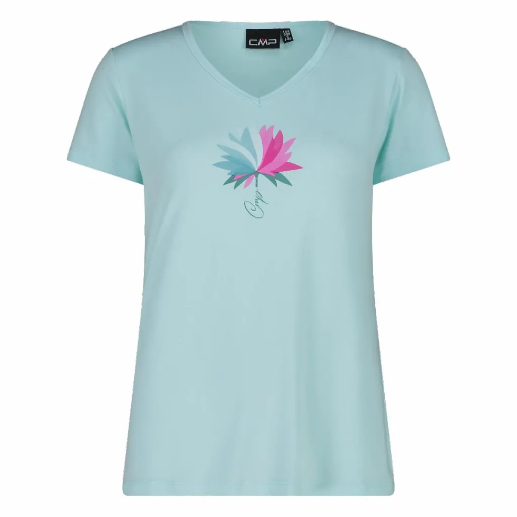 Damen-T-Shirt aus Funktionsgewebe mit Print vorne>CMP Hot