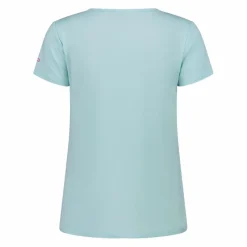 Damen-T-Shirt aus Funktionsgewebe mit Print vorne><noscript><img width=