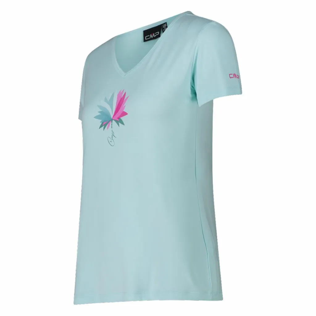 Damen-T-Shirt aus Funktionsgewebe mit Print vorne>CMP Hot