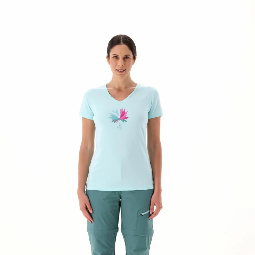 Damen-T-Shirt aus Funktionsgewebe mit Print vorne>CMP Hot